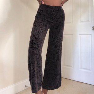 Vintage Emporio Armani Black and Grey Capri Pants